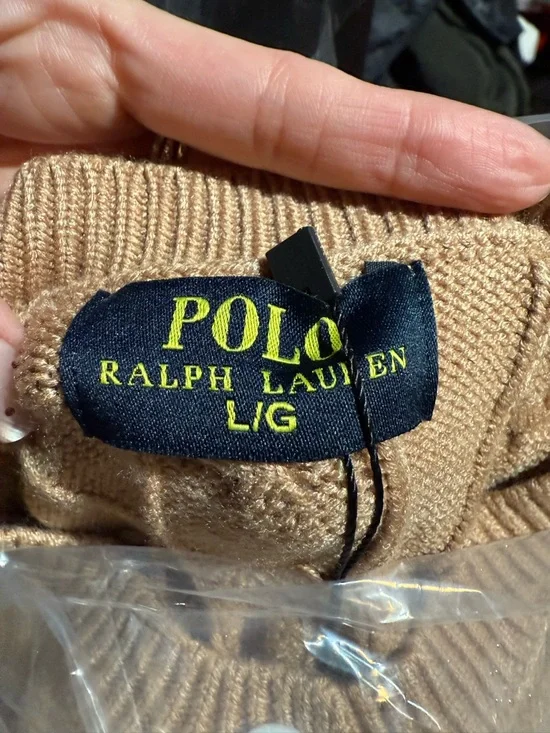 Polo by Ralph Lauren Cable-Knit Button Cardigan Size L - Picture 7 of 7